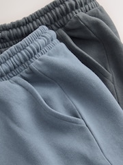 Black/Grey Regular Fit Soft Touch Jersey Joggers (3mths-7yrs) - Image 6 of 7
