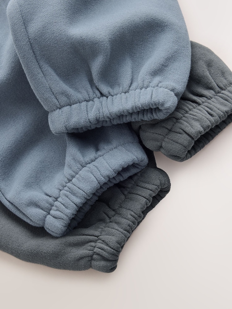 Black/Grey Regular Fit Soft Touch Jersey Joggers (3mths-7yrs) - Image 7 of 7
