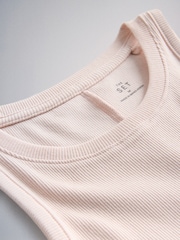 The Set 3 Pack Ribbed Maxi Dresses Khaki Green/Cream/Pink - Image 11 of 11