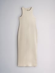 The Set 3 Pack Ribbed Maxi Dresses Khaki Green/Cream/Pink - Image 7 of 11