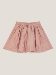 Monsoon Pink Bow Quilted Satin Skirt - Image 2 of 3
