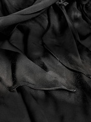 AIYLA Black Lace & Satin Long Robe - Image 10 of 10