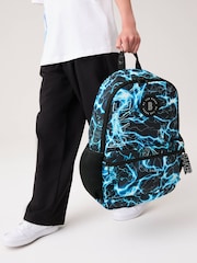 Baker by Ted Baker Blue Back To School Childrens Lightning Storm Backpack - Image 2 of 7