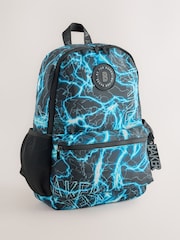 Baker by Ted Baker Blue Back To School Childrens Lightning Storm Backpack - Image 3 of 7