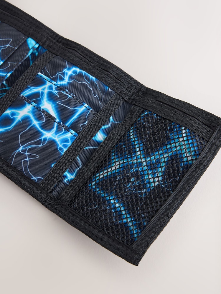 Blue Lightening Storm Rip Wallet - Image 4 of 4
