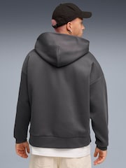 Puma Grey Wardrobe Essentials Boxy Full Zip Hoodie - Image 2 of 5