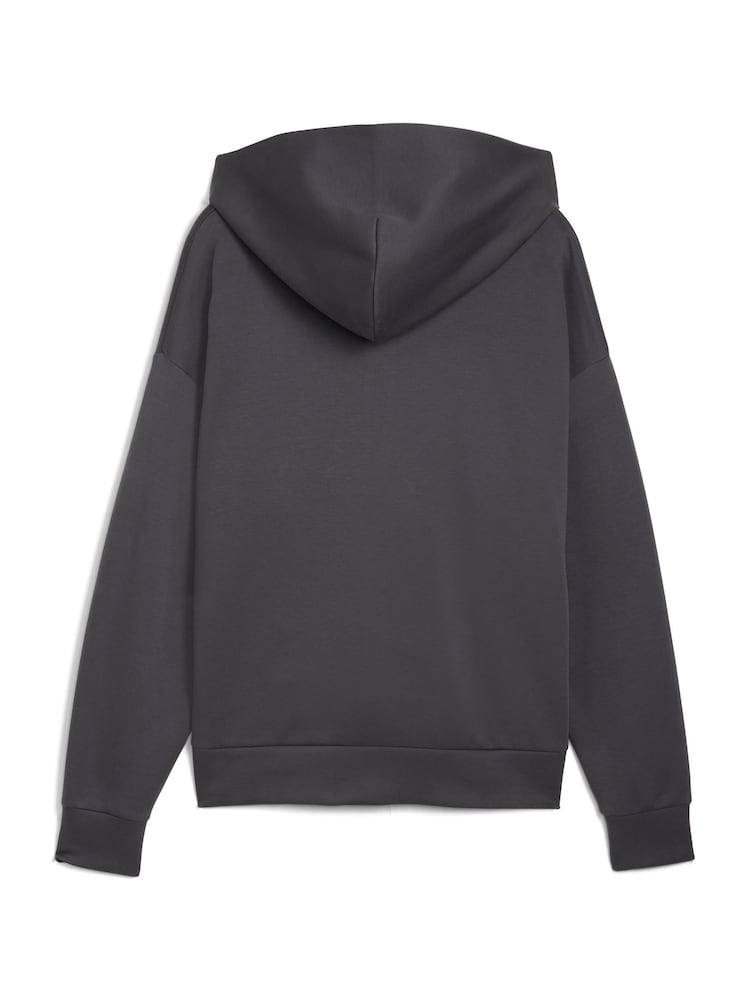Puma Grey Wardrobe Essentials Boxy Full Zip Hoodie - Image 5 of 5