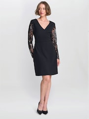 Gina Bacconi Angie Cocktail Black Dress - Image 3 of 6