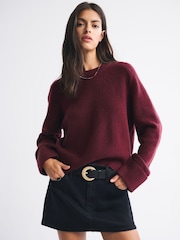 Abercrombie & Fitch Red Long Sleeve Crew Neck Jumper - Image 1 of 7