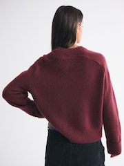 Abercrombie & Fitch Red Long Sleeve Crew Neck Jumper - Image 2 of 7