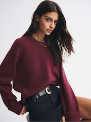 Abercrombie & Fitch Red Long Sleeve Crew Neck Jumper - Image 3 of 7