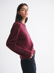 Abercrombie & Fitch Red Long Sleeve Crew Neck Jumper - Image 4 of 7