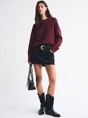 Abercrombie & Fitch Red Long Sleeve Crew Neck Jumper - Image 5 of 7