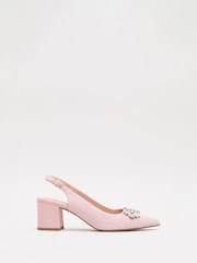 Рожевий - Phase Eight Sparkle Block Heels - Image 3 of 7