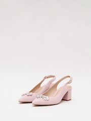 Рожевий - Phase Eight Sparkle Block Heels - Image 4 of 7