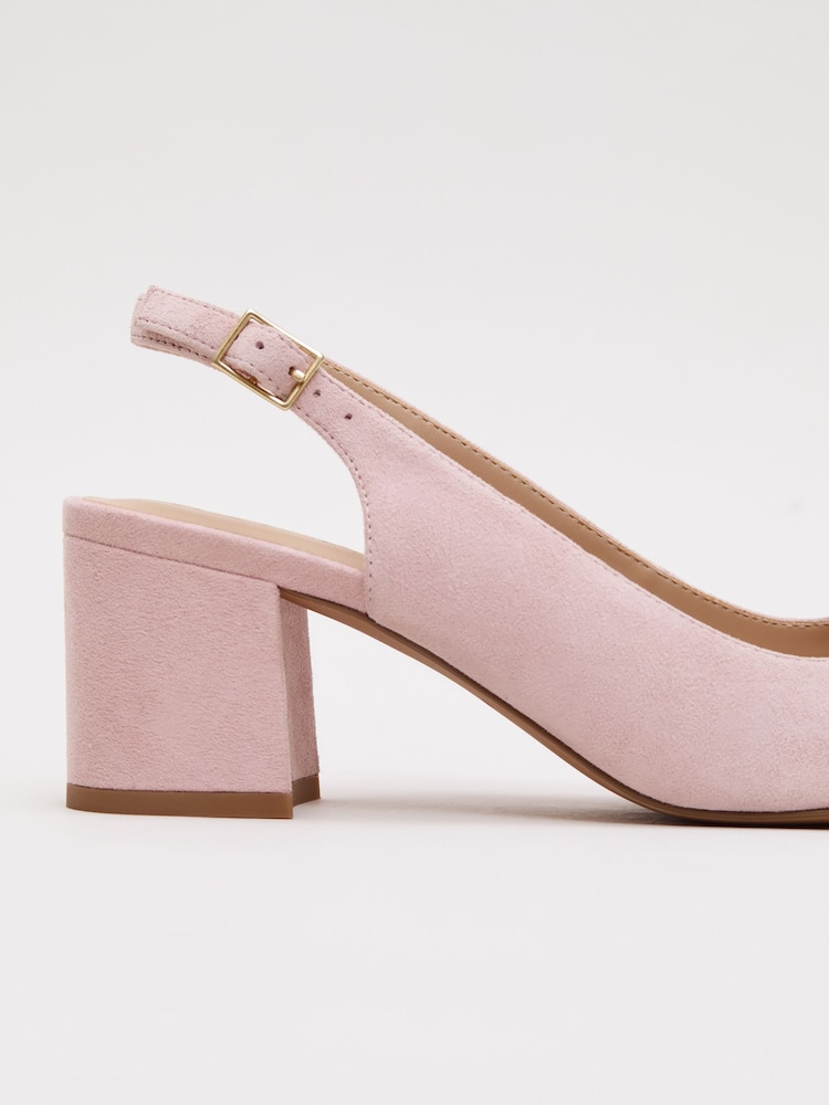 Рожевий - Phase Eight Sparkle Block Heels - Image 7 of 7