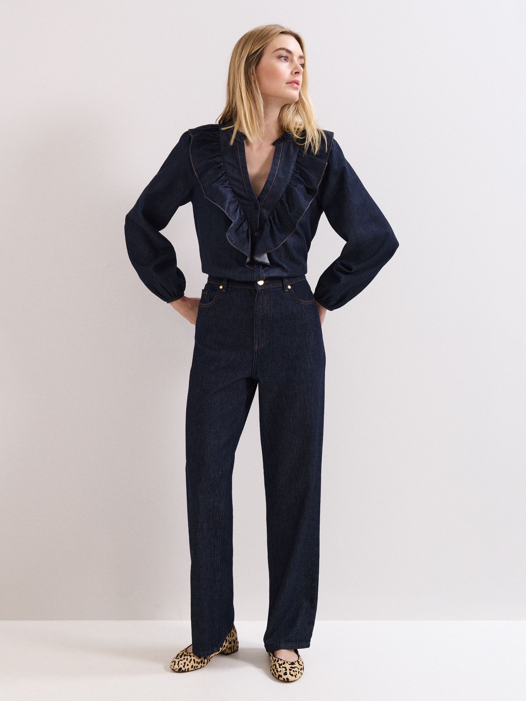 Buy Phase Eight Blue Alexia Denim Blouse from Next Romania