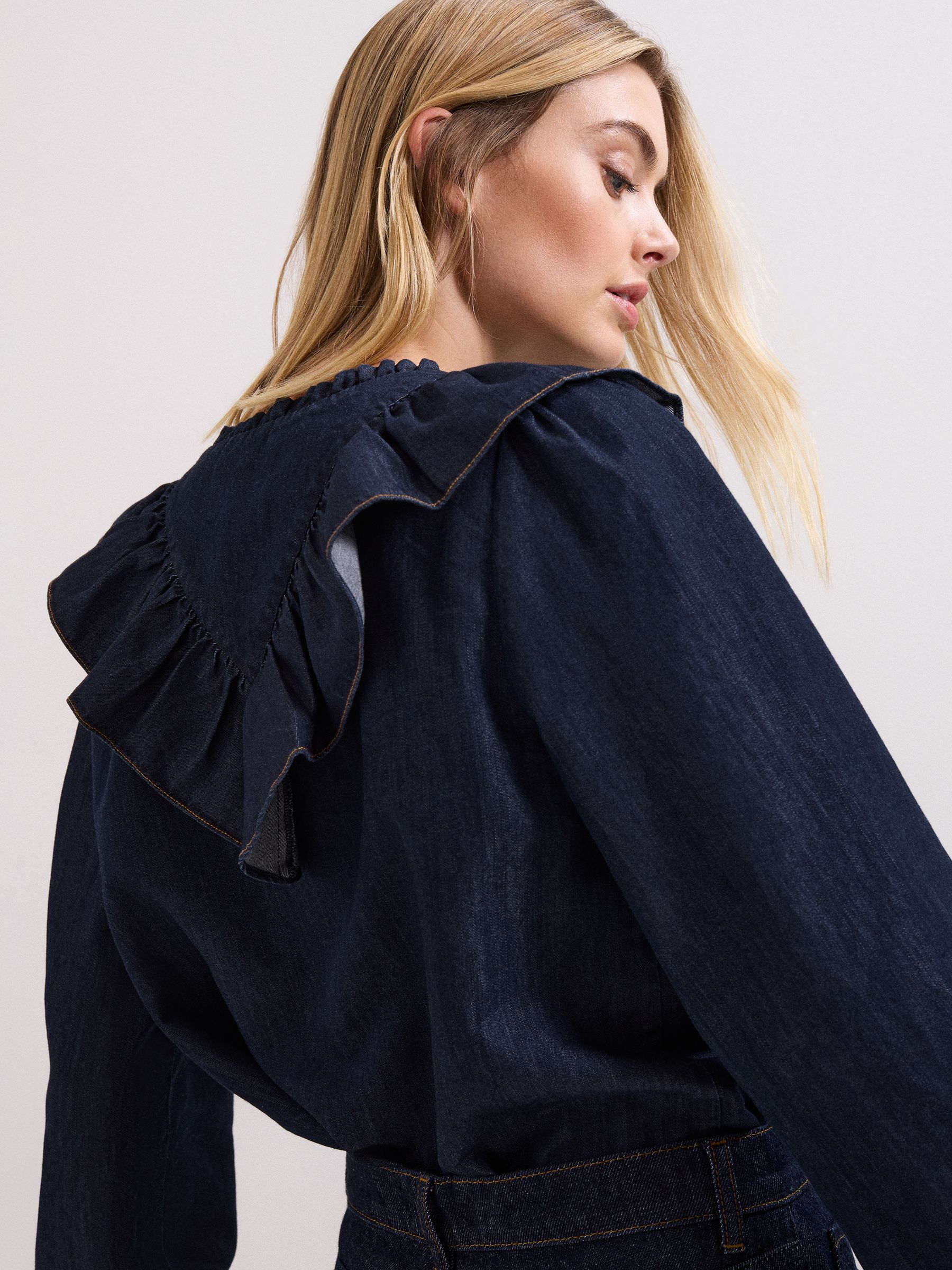 トップス papier collab_denim mix blouse Buy Phase Eight Blue Alexia Denim Blouse from Next Romania