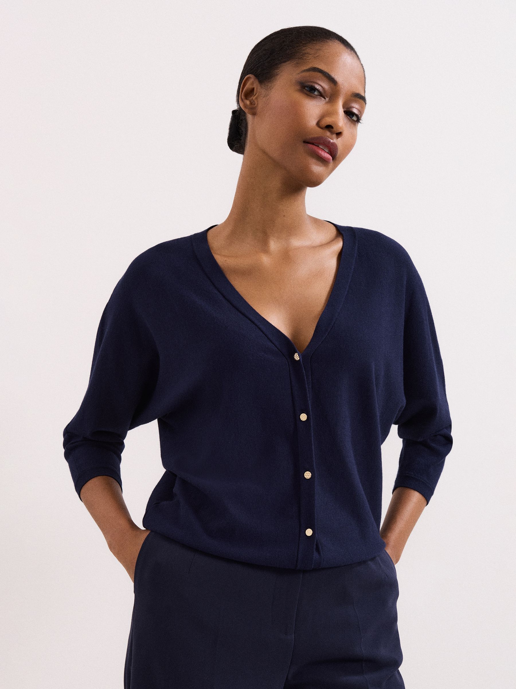 Buy Phase Eight Blue Cristine Cardigan from the Next UK online shop