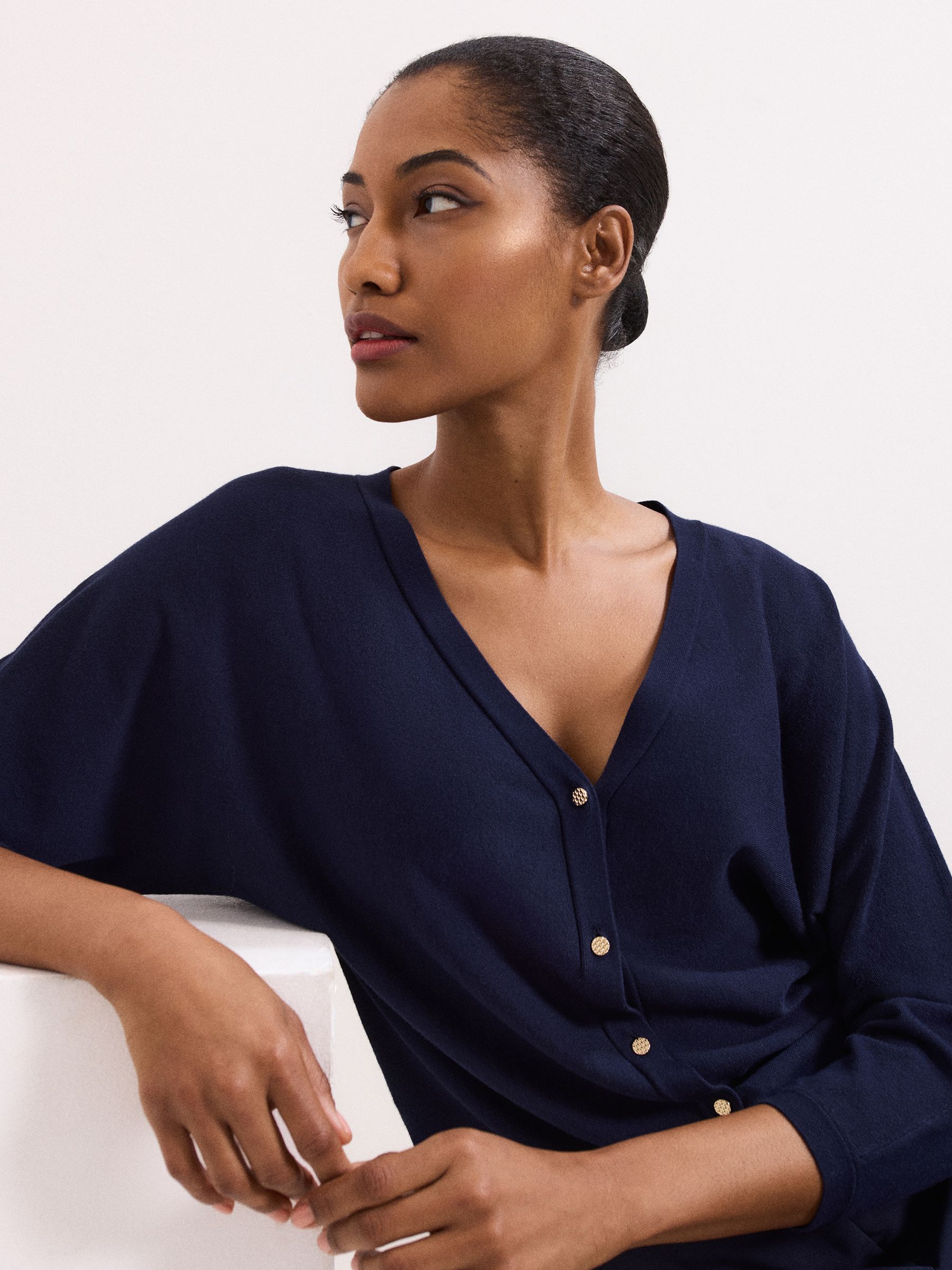 Buy Phase Eight Blue Cristine Cardigan from the Next UK online shop