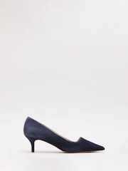Phase Eight Blue Suede Court Shoes - Image 3 of 7