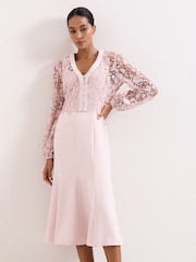 Phase Eight Pink Ayumi Pink Dress - Image 1 of 7