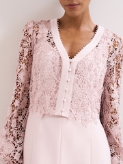 Phase Eight Pink Ayumi Pink Dress - Image 4 of 7