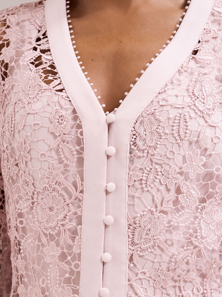 Phase Eight Pink Ayumi Pink Dress - Image 7 of 7 Phase Eight Pink Ayumi Pink Dress - Image 7 of 7