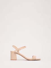 Phase Eight Natural Leather Block Sandal - Image 1 of 6