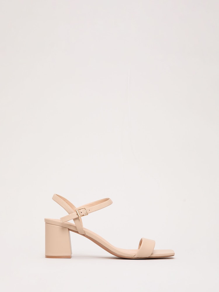 Phase Eight Natural Leather Block Sandal - Image 1 of 6