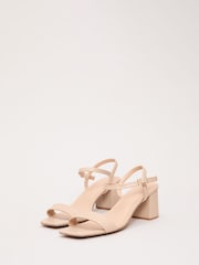 Phase Eight Natural Leather Block Sandal - Image 2 of 6