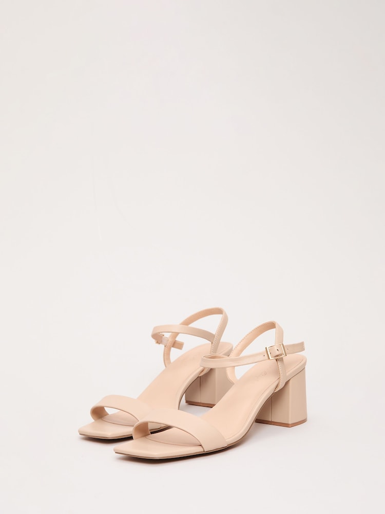 Phase Eight Natural Leather Block Sandal - Image 2 of 6