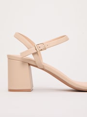 Phase Eight Natural Leather Block Sandal - Image 4 of 6