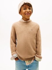 Tommy Hilfiger Green Essential Pure Lambswool Jumper - Image 1 of 5