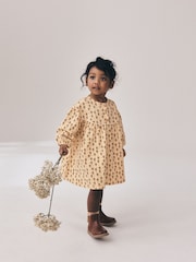 Neutral/Blumenmuster - Long Puff Sleeve Dress (3mths-7yrs) - Bild 2 von 9