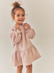 Cream Pink Ditsy Floral - Robe de survêtement à manches longues (3mths-7yrs) - Image 2 de 8