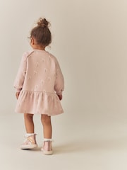 Cream Pink Ditsy Floral - Robe de survêtement à manches longues (3mths-7yrs) - Image 3 de 8