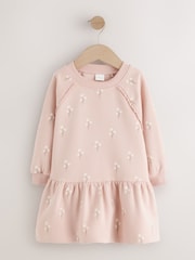 Cream Pink Ditsy Floral - Robe de survêtement à manches longues (3mths-7yrs) - Image 5 de 8