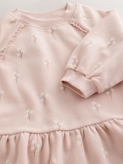 Cream Pink Ditsy Floral - Robe de survêtement à manches longues (3mths-7yrs) - Image 7 de 8