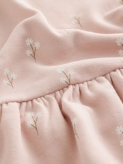 Cream Pink Ditsy Floral - Robe de survêtement à manches longues (3mths-7yrs) - Image 8 de 8