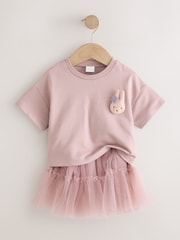Pink Padded Bunny Short Sleeve Top and Tutu Skirt Set (3mths-7yrs) - Image 7 of 10