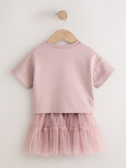 Pink Padded Bunny Short Sleeve Top and Tutu Skirt Set (3mths-7yrs) - Image 8 of 10