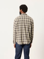 FatFace Thursby Green Long Sleeve Relaxed Fit Check Shirt - Image 2 of 6
