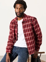 FatFace Letwell Red Cord Overshirt - Image 1 of 5