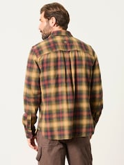 FatFace Loxley Brown Long Sleeve Check Shirt - Image 3 of 7
