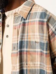 FatFace Vassa Natural Long Sleeve Relaxed Fit Check Shirt - Image 3 of 5
