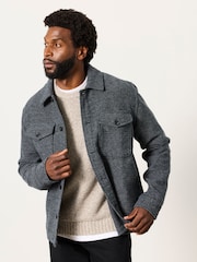 FatFace Bardon Dark Grey Overshirt - Image 1 of 6