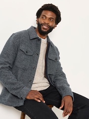 FatFace Bardon Dark Grey Overshirt - Image 3 of 6