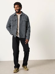 FatFace Bardon Dark Grey Overshirt - Image 5 of 6