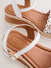 Blanc - Compensées en cuir découpé au laser Forever Comfort® - Image 8 de 9